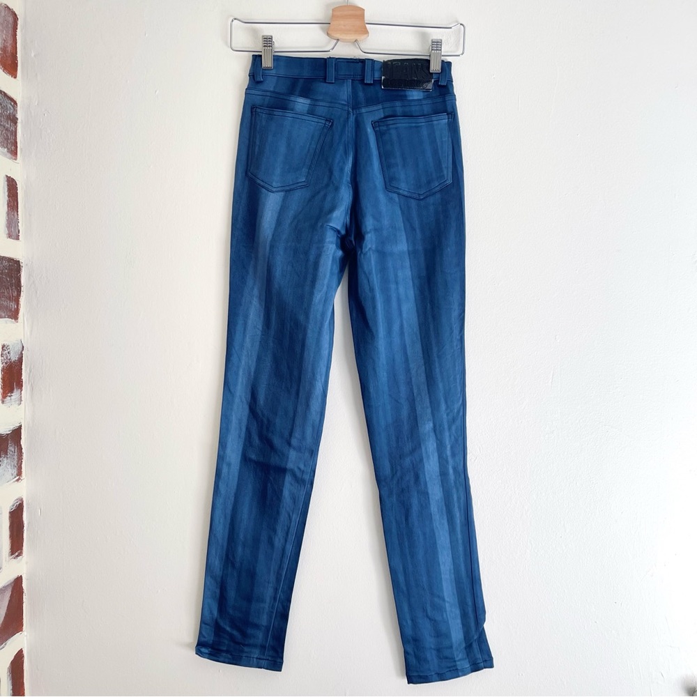 Iceberg Jeans Vintage Dark Blue Ombré Stripe Print Size 27 - Picture 2 of 15